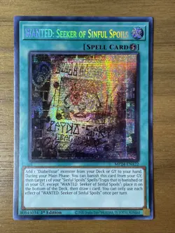 Yu-Gi-Oh - WANTED: Seeker of Sinful Spoils - MP24-EN060 - Prismatic Secret Rare - Image 1
