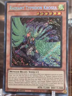 Yugioh Radiant Typhoon Krosea DOOD-EN015 Secret Rare 1st Edition NM - Image 1