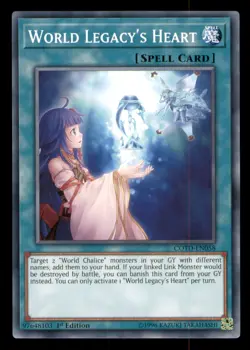 Yugioh World Legacy's Heart #COTD-EN058 Code of the Duelist LP - Image 1