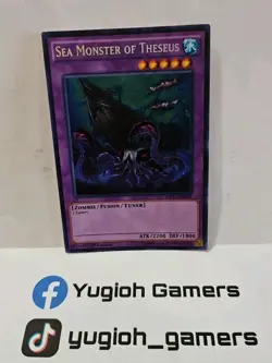 YUGIOH SEA MONSTER OF THESEUS MP17-EN231 1 ST EDITION SECRET LIGHT PLAYED - Image 1