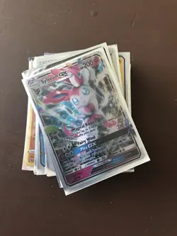 Pokemon TCG Sylveon GX Guardians Rising Holo Ultra Rare Card 92/145 NM - Image 1