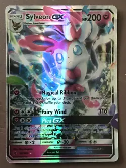 Pokemon TCG Sylveon GX Guardians Rising Holo Ultra Rare Card 92/145 NM - Image 2