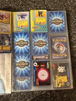 Vintage Pokemon & Digimon Card Binder Lot Base Set Gym Promo PokeTrivia - Image 3