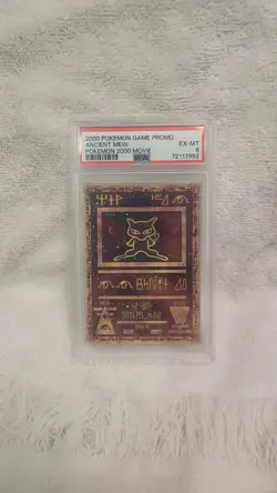 Ancient Mew Promo Pokemon the Movie 2000 Holo Card PSA 6 - Image 1
