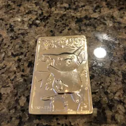 POKEMON Pikachu Gold Plated 1999 Burger King Card 2.75”x 1.5” - Image 4