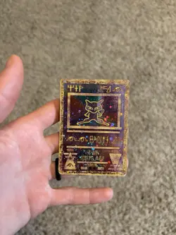 Pokemon ANCIENT MEW - MOVIE PROMO - PLAYED, CREASED, & CORNER DAMAGED - Card A - Image 1