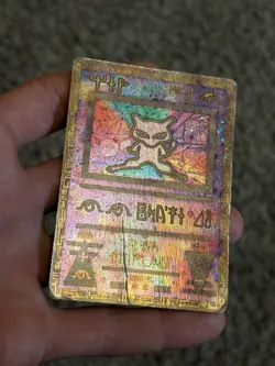 Pokemon ANCIENT MEW - MOVIE PROMO - PLAYED, CREASED, & CORNER DAMAGED - Card A - Image 3