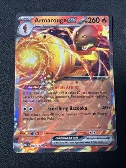 Armarouge ex 027/182 Double Rare SV04: Paradox Rift Pokemon Card NM - Image 1