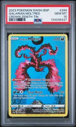 Galarian Moltres #284 SWSH: Sword & Shield Promo Cards - PSA 10 - Image 1