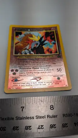 Entei #34 Black Star Promo Reverse Holo Rare Vintage Pokemon Card - Image 2