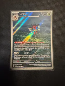 Ledian 144/142 Sv07: Stellar Crown Illustration Rare Holo Pokemon Card - Image 1