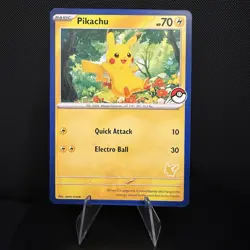 Pikachu (Blue Border) My First Battle STAMPED Card! - Image 1