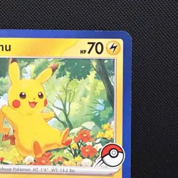 Pikachu (Blue Border) My First Battle STAMPED Card! - Image 3