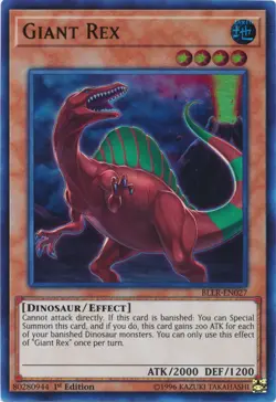 Giant Rex - BLLR-EN027 - Ultra Rare - 1st Edition Near Mint Yugioh! Card - Image 1