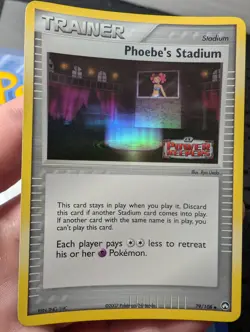 Pokemon Card Phoebe's Stadium 79/108 Stamped Holo Foil Power Keepers EX NM - Image 1