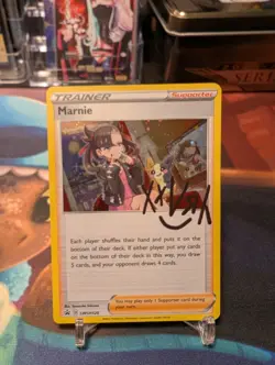 Marnie SWSH120 Sword & Shield Black Star Promo Pokemon Card TCG Cosmos Holo - Image 1