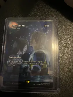 Magic: The Gathering Stay with Me Blue Enchantment Card - Image 1