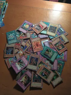 Yu-Gi-Oh Card Lot Of 50 Mystery Lot RareU CommonU I Don't Know - Image 1