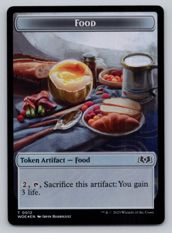 Faerie | Food 12 - FOIL - Double Sided Token - Wilds of Eldraine MTG - Image 2
