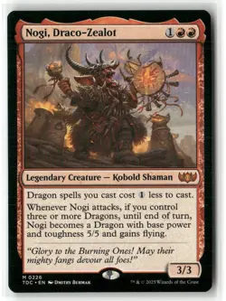 Nogi, Draco-Zealot MTG Commander Tarkir Dragonstorm MTG NM - Image 1