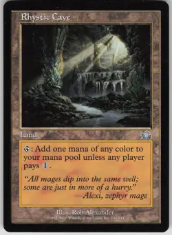 Magic the Gathering TCG Rhystic Cave U Prophecy 142 - Image 1