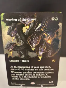 MTG: Warden of the Grove R 351 Borderless - Tarkir: Dragonstorm NM - Image 1