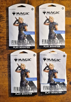 Magic the Gathering Final Fantasy Play Booster Pack LOT OF 4 PACKS 171666 - Image 1