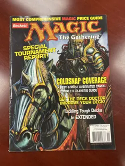 Beckett Magic The Gathering Price Guide Oct/Nov 2006 Issue #8 Rare Poster MTG - Image 1