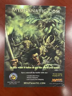 Beckett Magic The Gathering Price Guide Oct/Nov 2006 Issue #8 Rare Poster MTG - Image 2