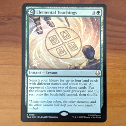 Elemental Teachings - Prerelease Foil Stamped Promo - Avatar TLA MTG - Image 1