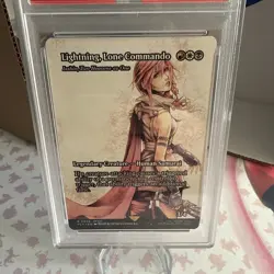 2025 MTG FINAL FANTASY: THROUGH THE AGES #0054 LIGHTNING, LONE COMMANDO PSA 9 - Image 2