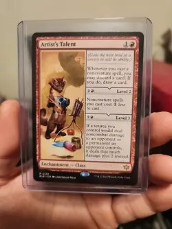 Artist's Talent Bloomburrow MTG Magic The Gathering Enchantment Class Red - Image 1