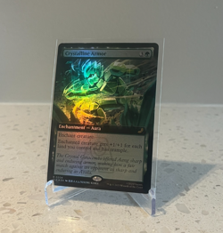 MTG Crystalline Armor FOIL EXTENDED ART 204 Magic Avatar Eternal NM - Image 1
