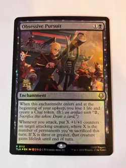 Prerelease FOIL OBSESSIVE PURSUIT mtg NM The Last Airbender Rare - Image 1