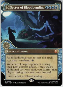 MTG Secret of Bloodbending (Showcase) Foil NM Avatar: The Last Airbender Magic 3 - Image 1