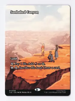 Sunbaked Canyon (Borderless) MTG Avatar: The Last Airbender: Eternal Legal TLE - Image 1