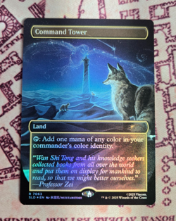 MTG Foil Command Tower Borderless Avatar Last Airbender Secret Lair NM - Image 1