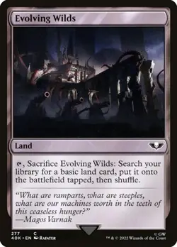 Evolving Wilds - Surge Foil Warhammer 40,000 NM MTG - Image 1