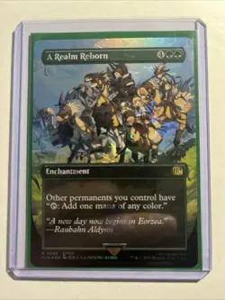 A Realm Reborn Borderless Chocobo Track Foil FINAL FANTASY MTG Plus Bonus Rare!! - Image 1