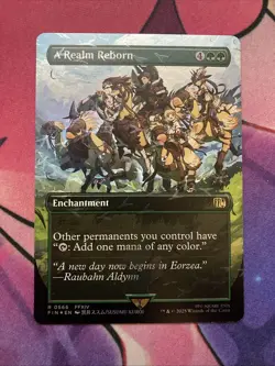 A Realm Reborn Borderless Chocobo Track Foil Final Fantasy Rare MTG FIC EN NM - Image 1