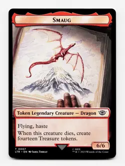 Smaug Token [The Lord of the Rings: Tales of Middle-Earth] Magic MTG NM 🔥 - Image 1