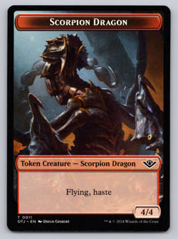Scorpion Dragon Token - Outlaws of Thunder Junction - MTG - Image 1