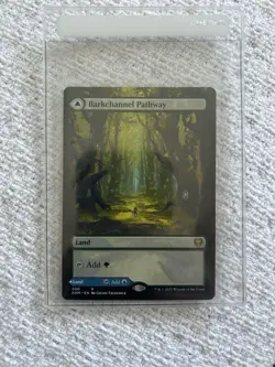 MTG - Tidechannel / Barkchannel Pathway (Borderless) Kaldheim Regular - NM-MT - Image 2