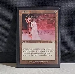 MTG Urza's Saga Lifeline 299/350 Vintage Magic the Gathering LP - Image 1