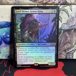 Lord Skitter, Sewer King #0097 Wilds of Eldraine FOIL NM - Image 1