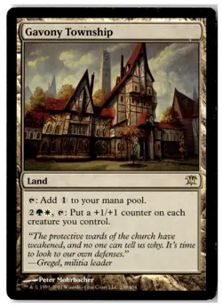 MTG Gavony Township - Innistrad Heavily Played English - Image 1