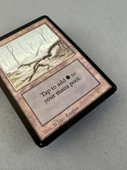 Swamp 290 (A) Alpha Edition-Moderately Played VG-Vintage Magic the Gathering - Image 4