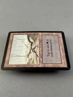 Swamp 290 (A) Alpha Edition-Moderately Played VG-Vintage Magic the Gathering - Image 5