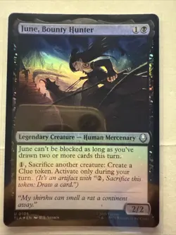 NM Foil June, Bounty Hunter, MTG, Avatar: The Last Airbender, Magic, 106 - Image 1