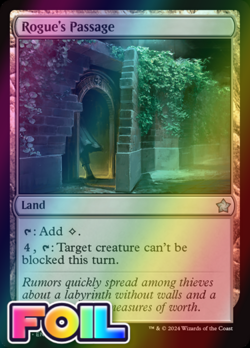 x1 Rogue's Passage FDN Foundations MTG 264 FOIL UNCOMMON M/NM 1x - Image 1